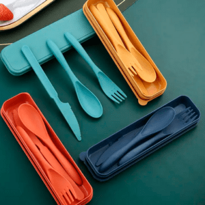 Cubiertos de paja de trigo